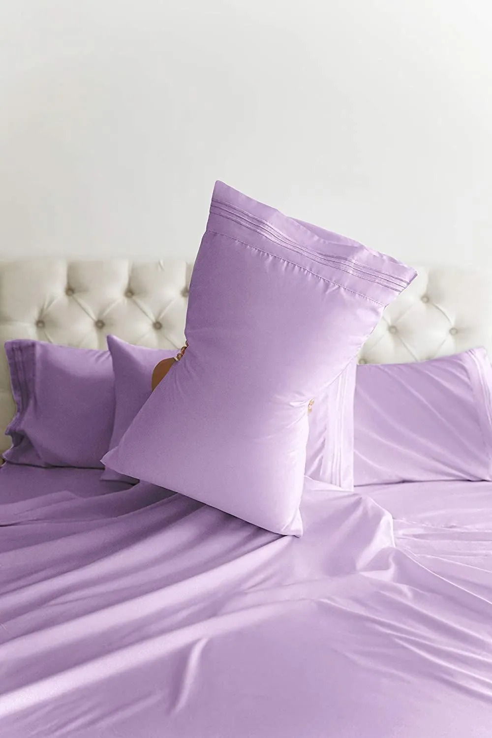 100% COTTON FABRIC LILAC colour [ RICHMAN ] 58" wide [10385]