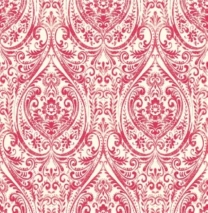 A-Street Prints 1014-001865 Gypsy Red Damask Wallpaper