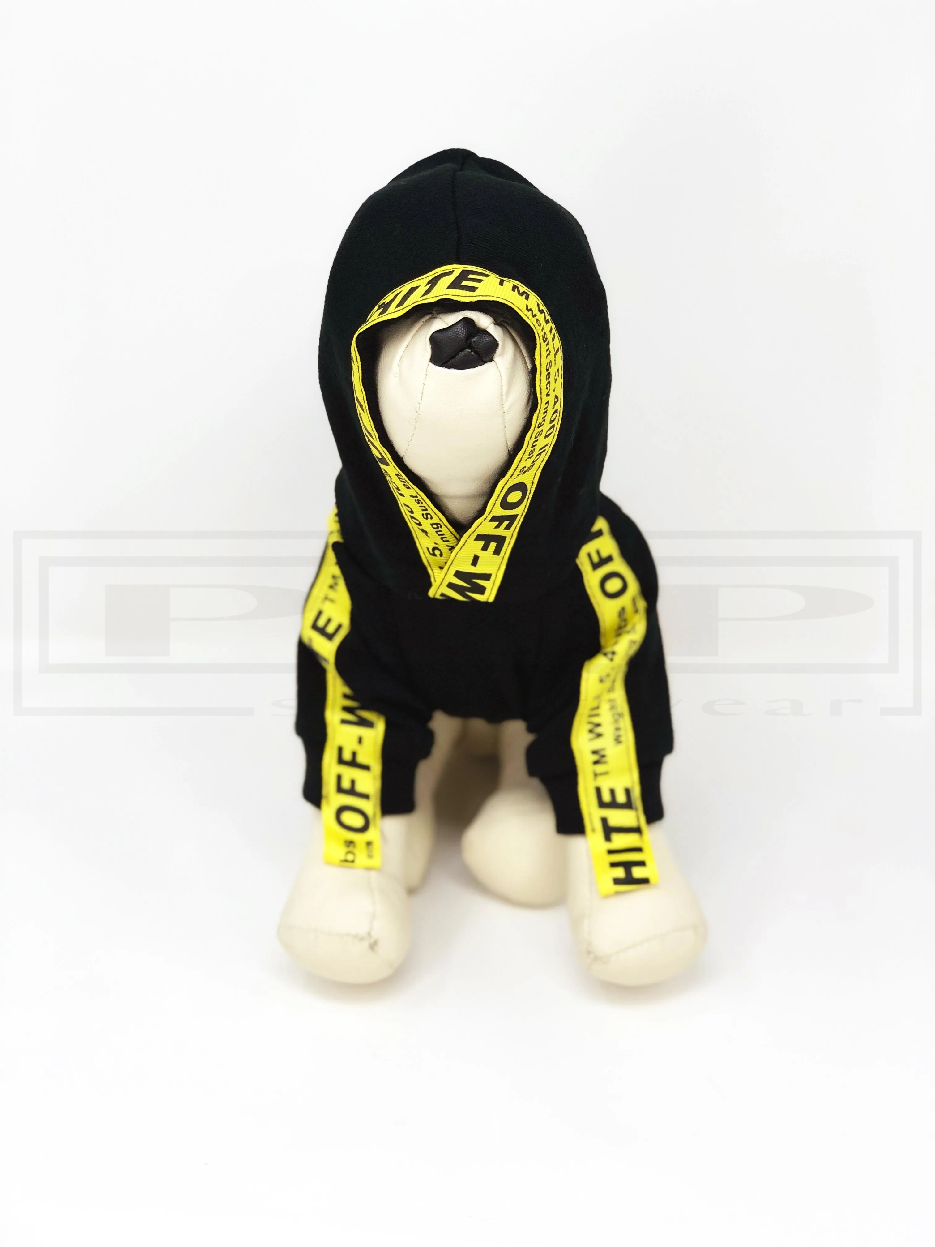 Arff White Caution Hoodie