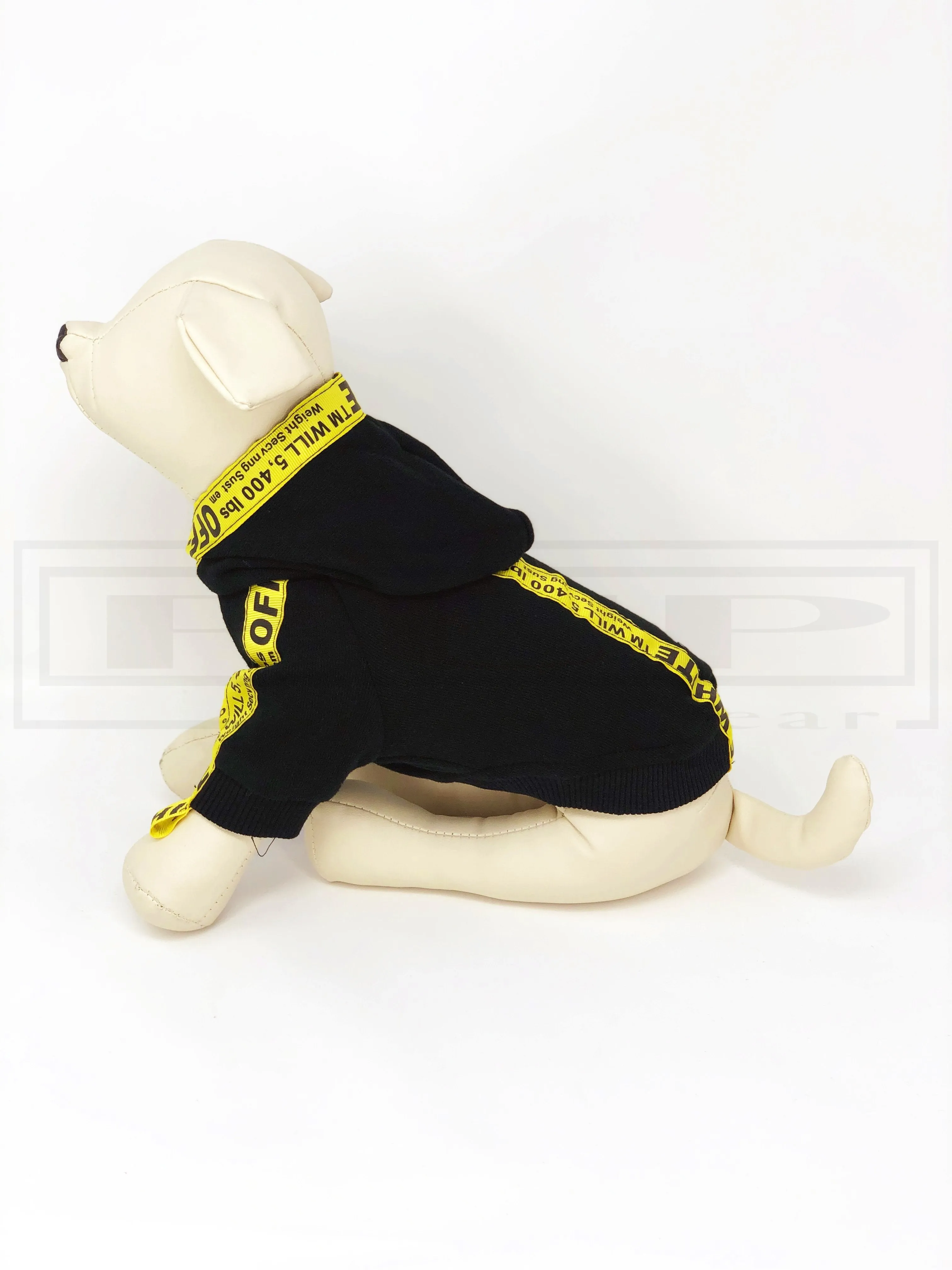 Arff White Caution Hoodie