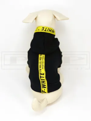 Arff White Caution Hoodie