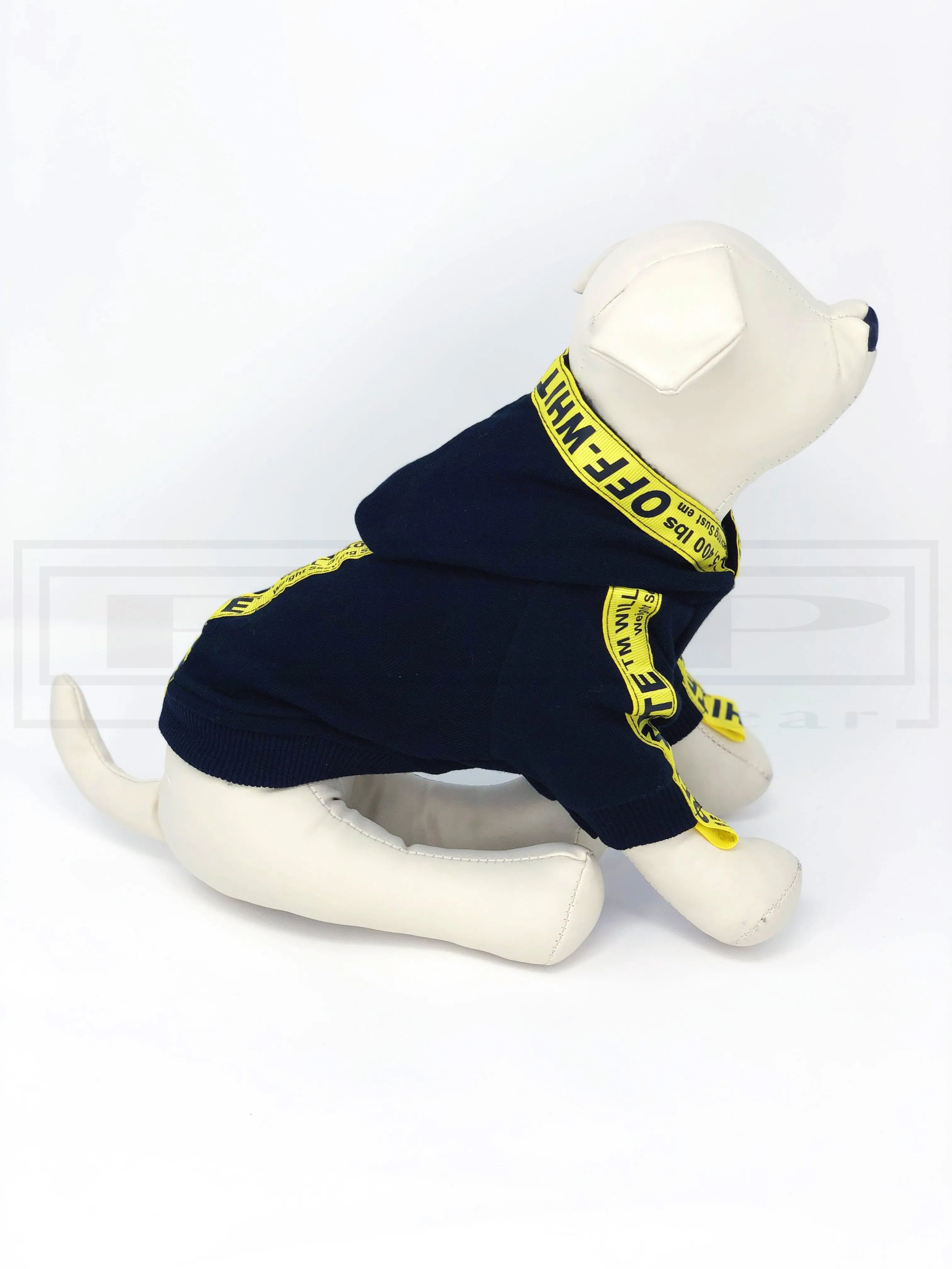 Arff White Caution Hoodie