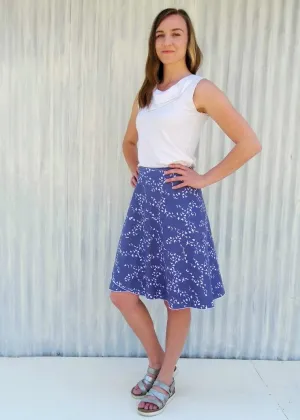Blue Warbler Wrap Skirt
