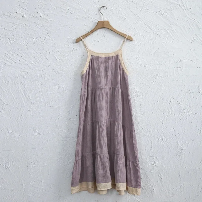 Chic Muslin 100% Cotton Gauze Summer Dresses for Women