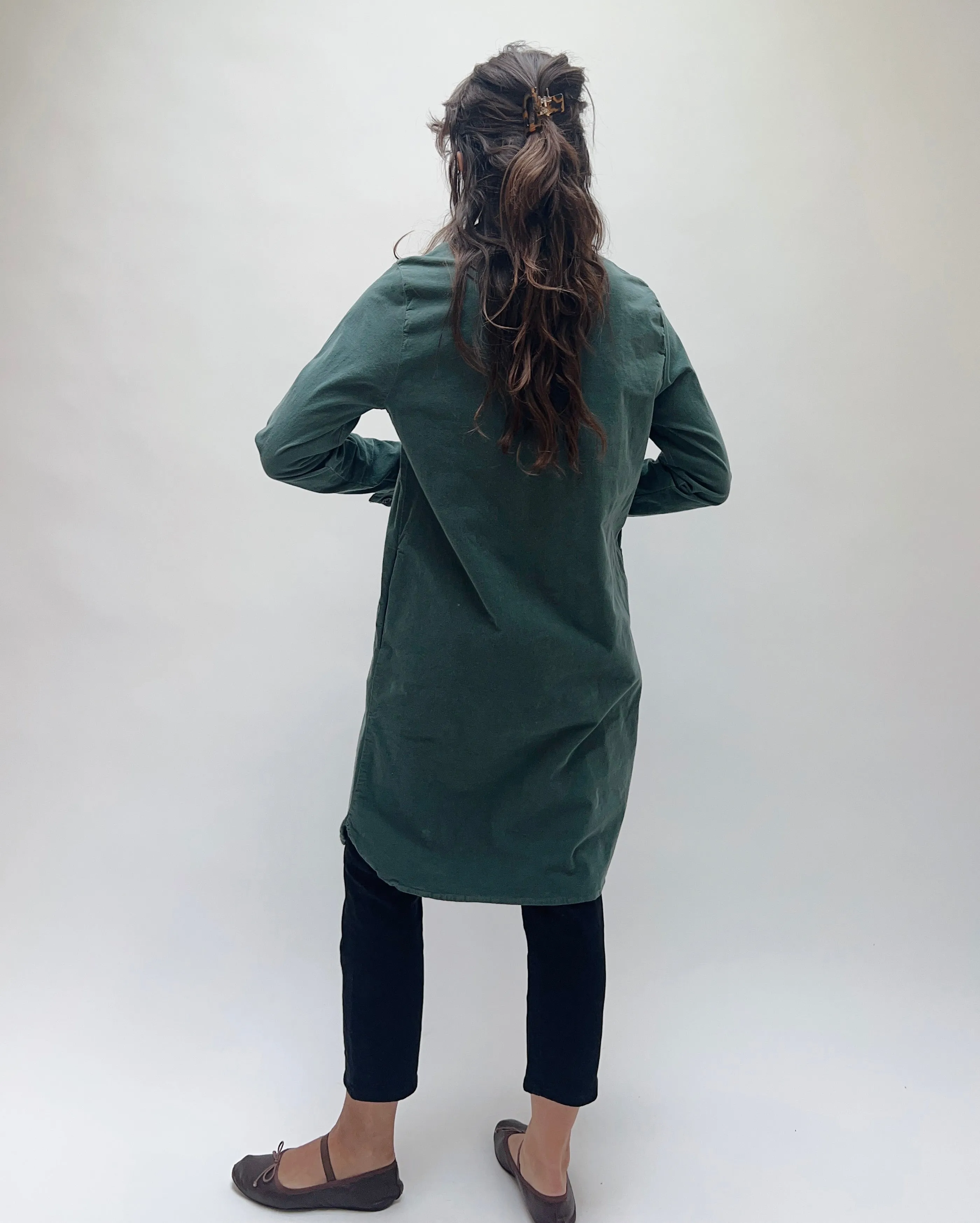 Cut Loose | Pinwheel Corduroy Shirt Dress in Myrtle