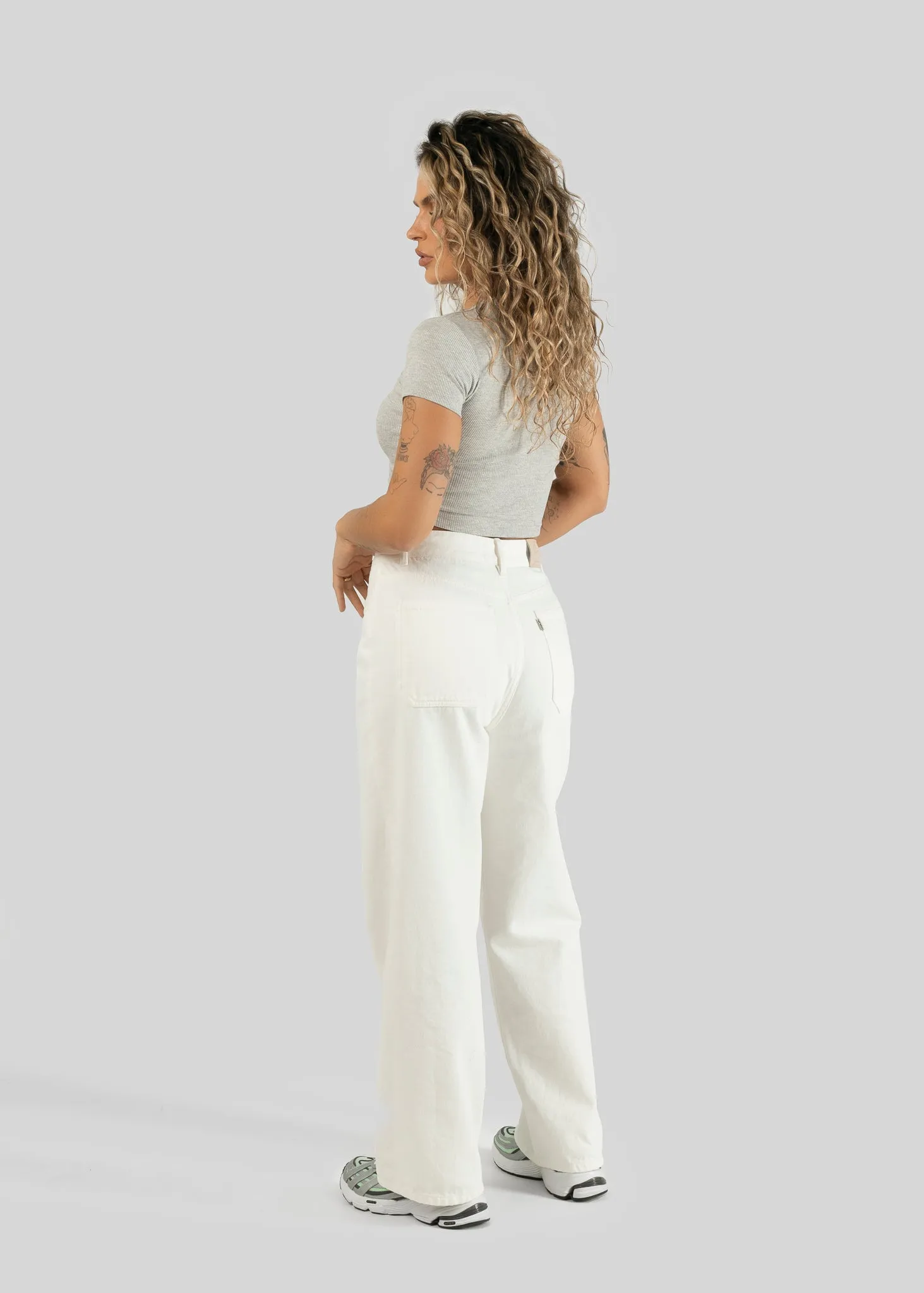 Damian Relaxed White Jeans