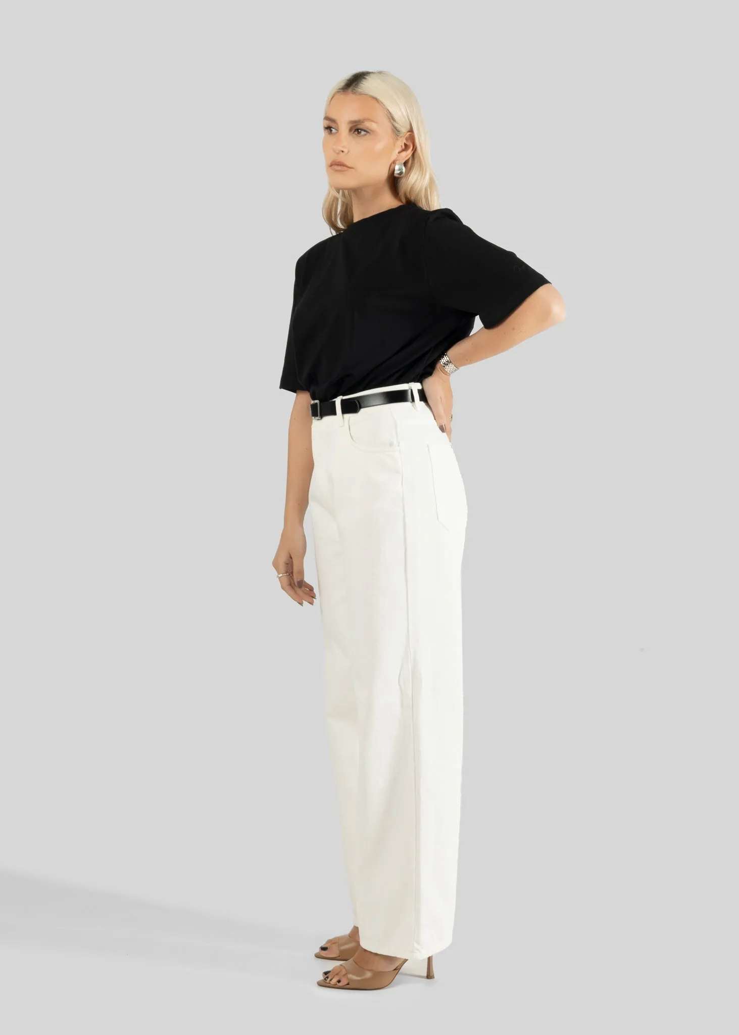 Damian Relaxed White Jeans