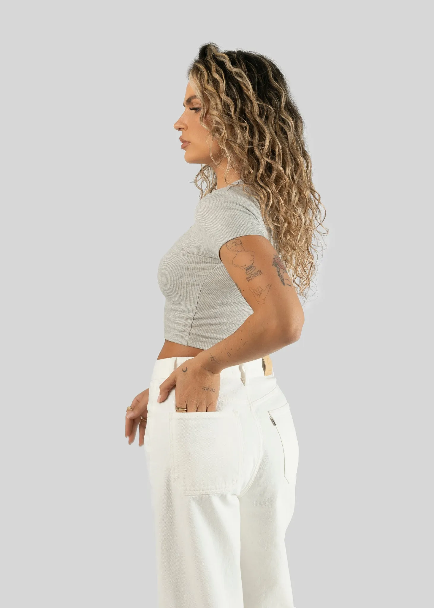 Damian Relaxed White Jeans