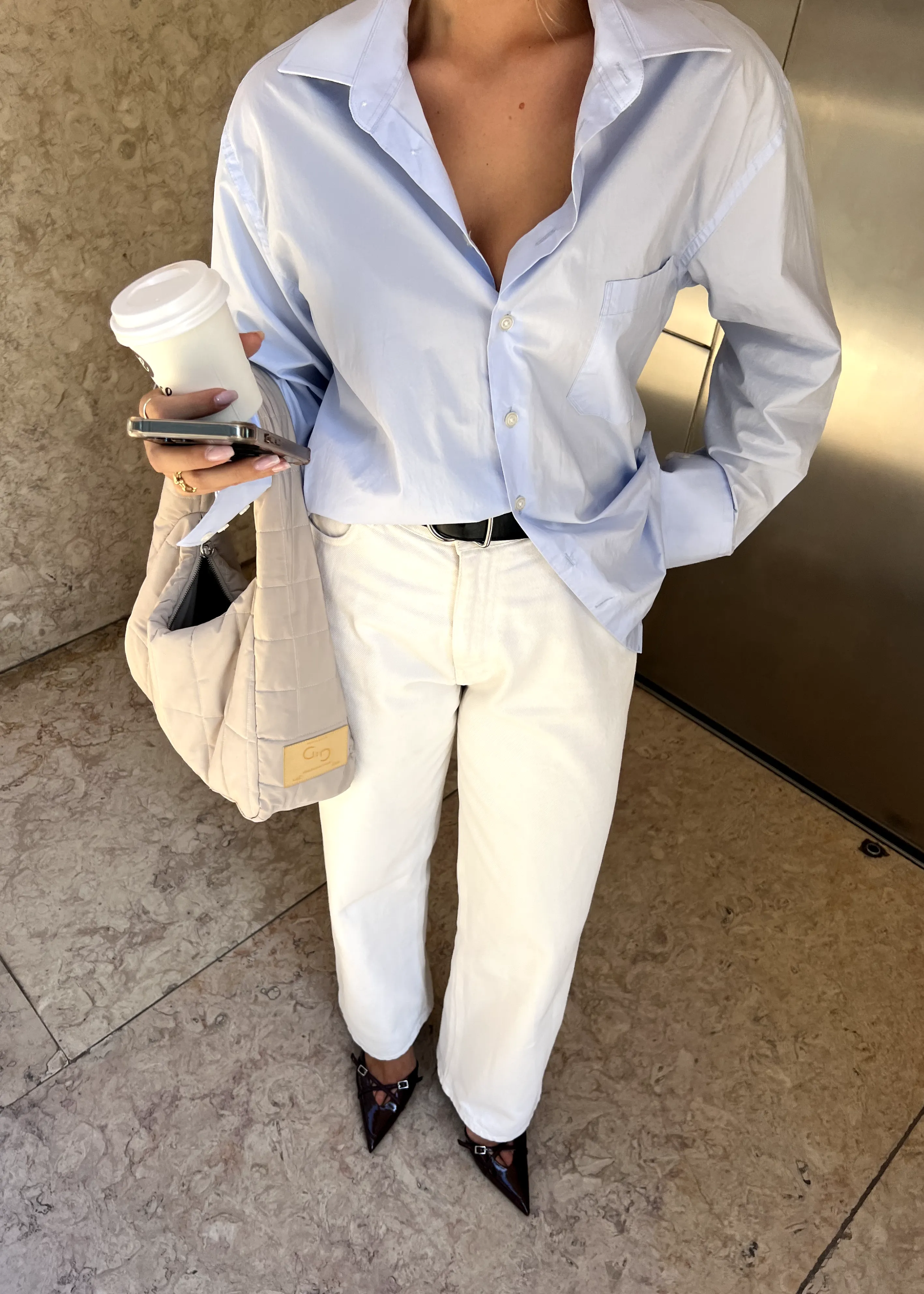 Damian Relaxed White Jeans