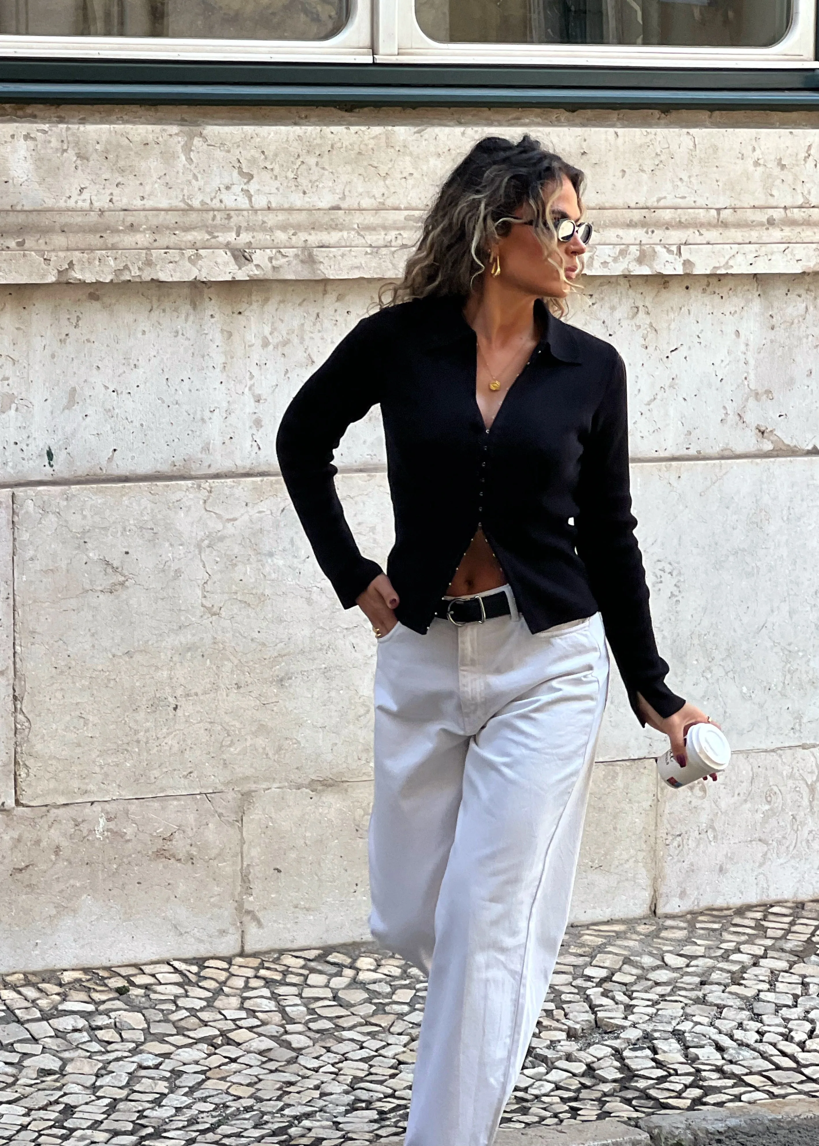 Damian Relaxed White Jeans