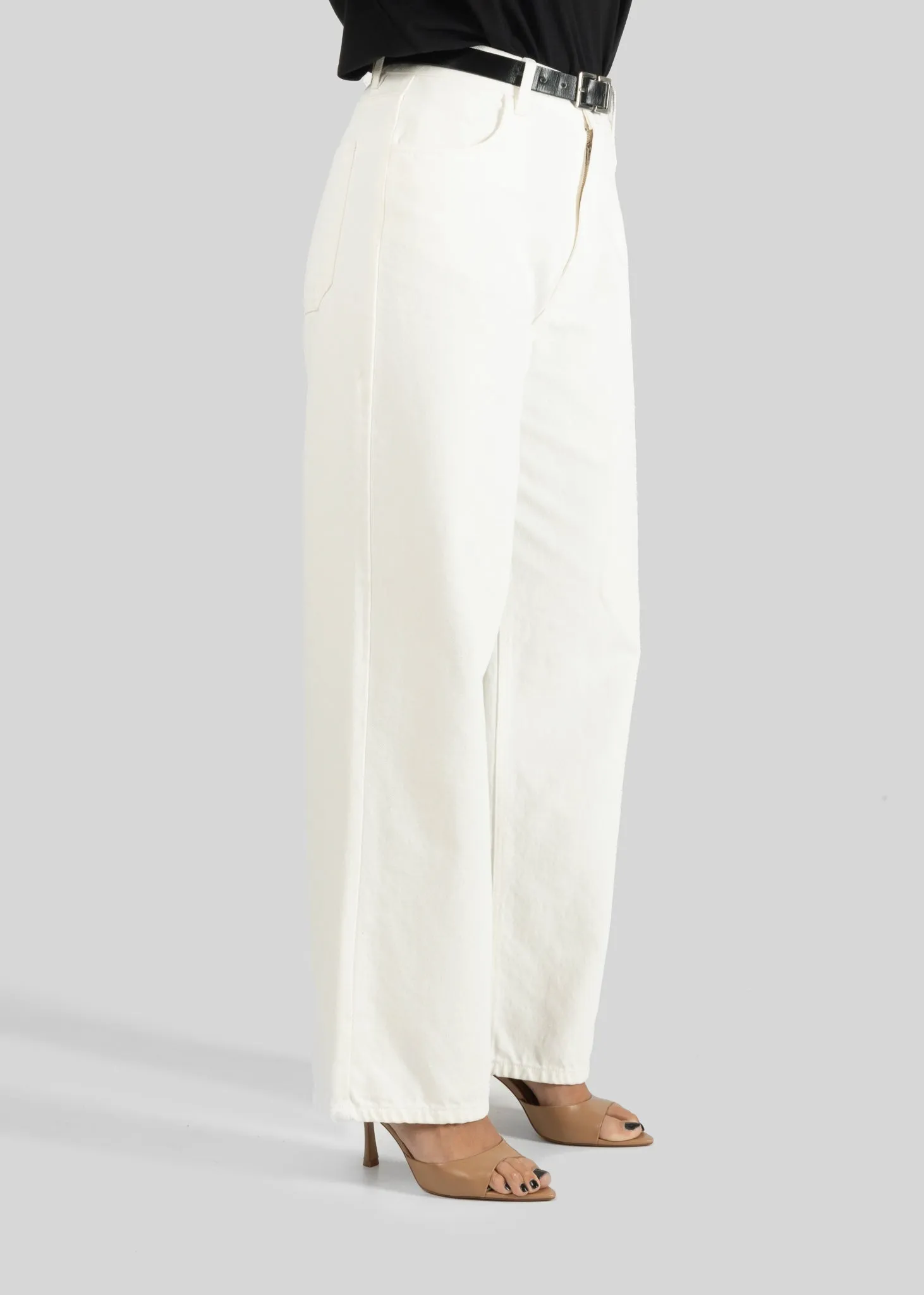 Damian Relaxed White Jeans
