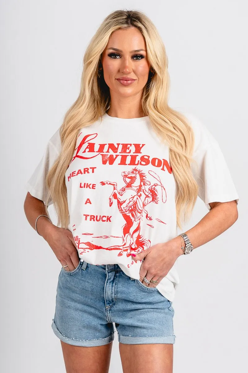 DayDreamer Lainey Wilson merch tee vintage white