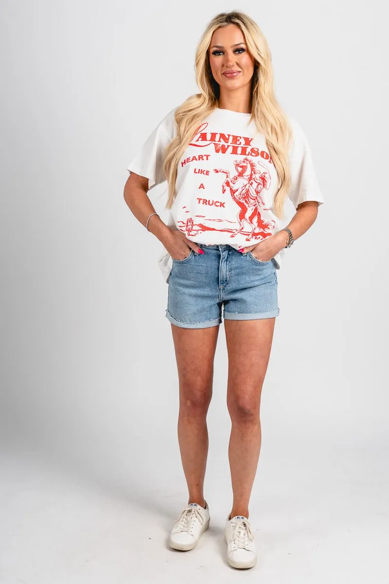DayDreamer Lainey Wilson merch tee vintage white