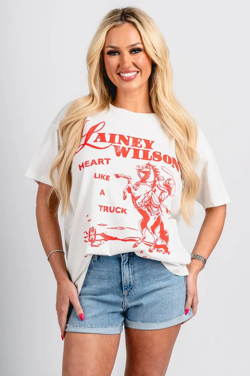 DayDreamer Lainey Wilson merch tee vintage white