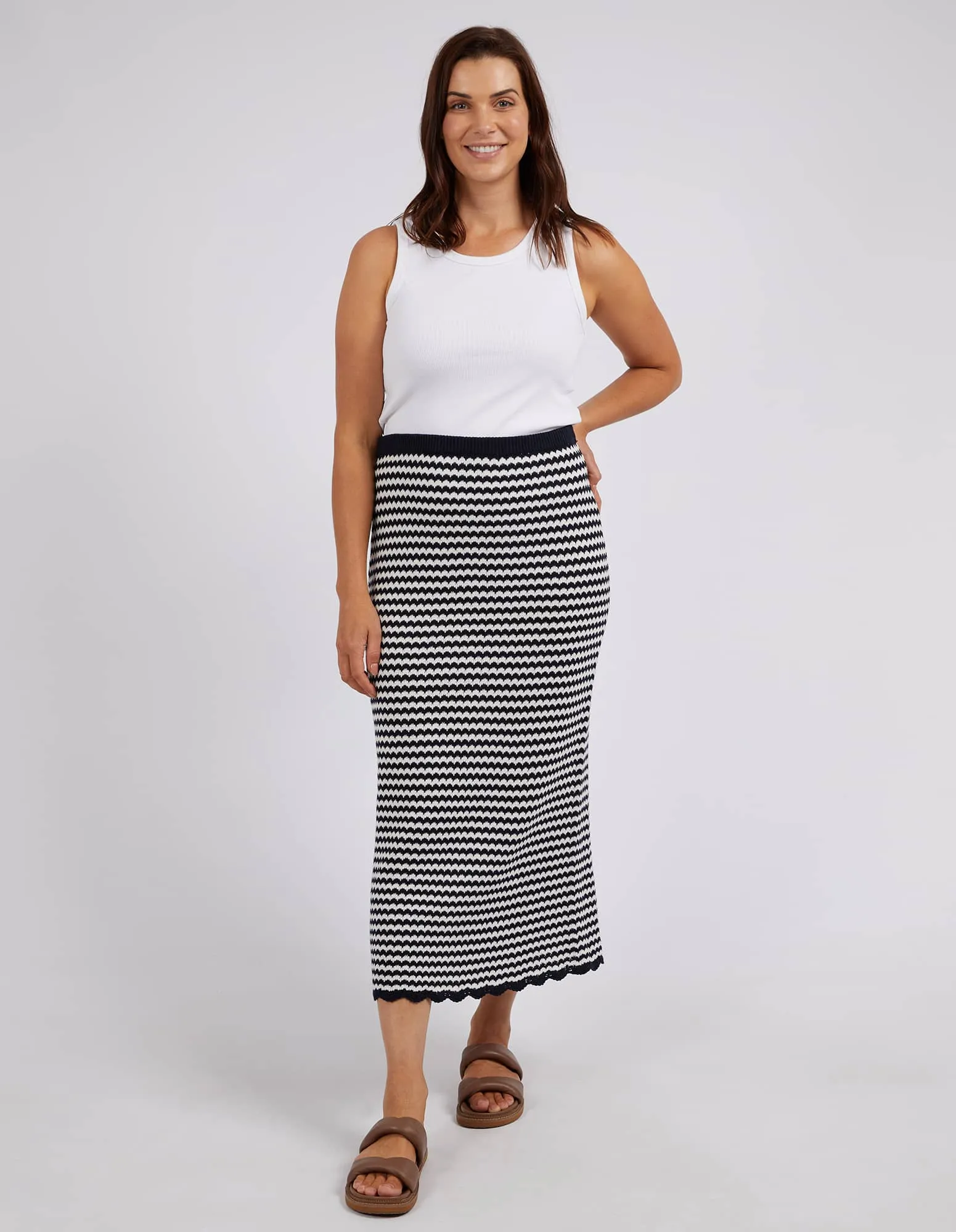 Elm Rosie Stripe Knit Skirt