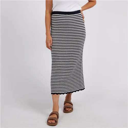 Elm Rosie Stripe Knit Skirt