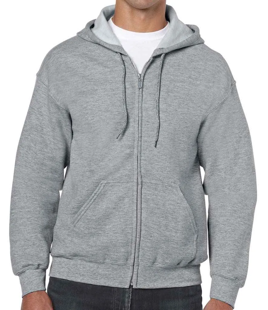 Gildan Heavy Blend Zip Hooded Sweatshirt - Bright Colours
