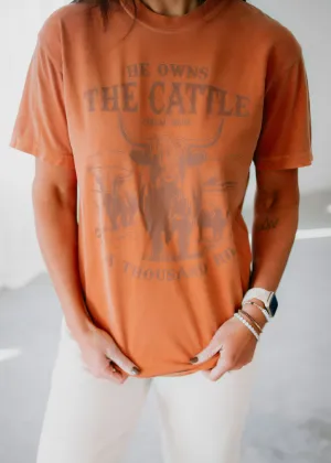 He Owns the Cattle Graphic Tee