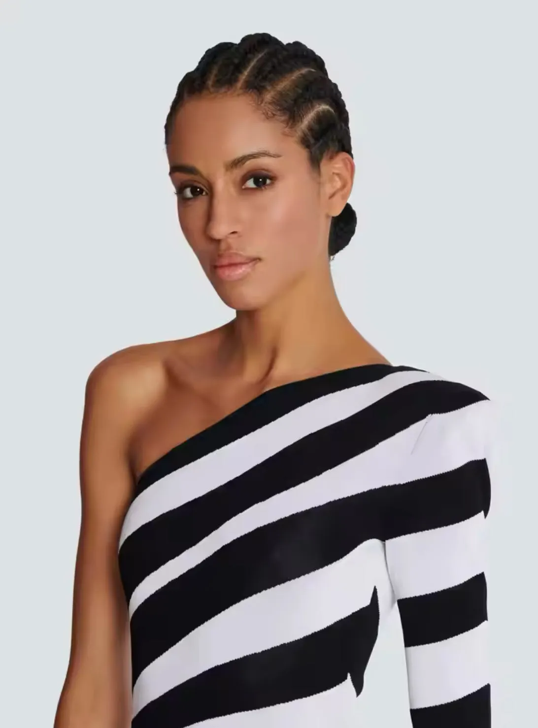 Justine Black and White Maxi Dress