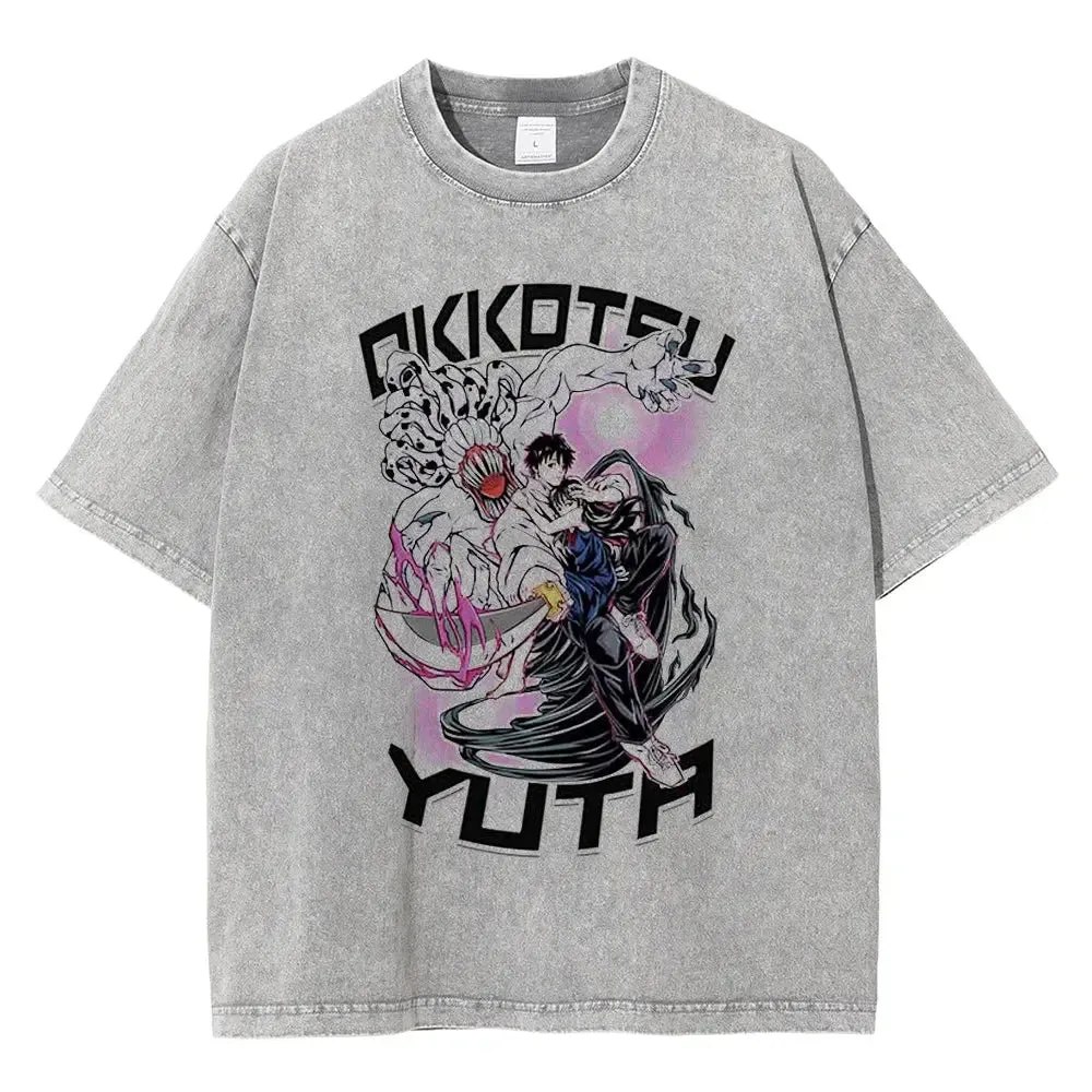 [KUJO] "Expert Yuta" Vintage Oversized T Shirt