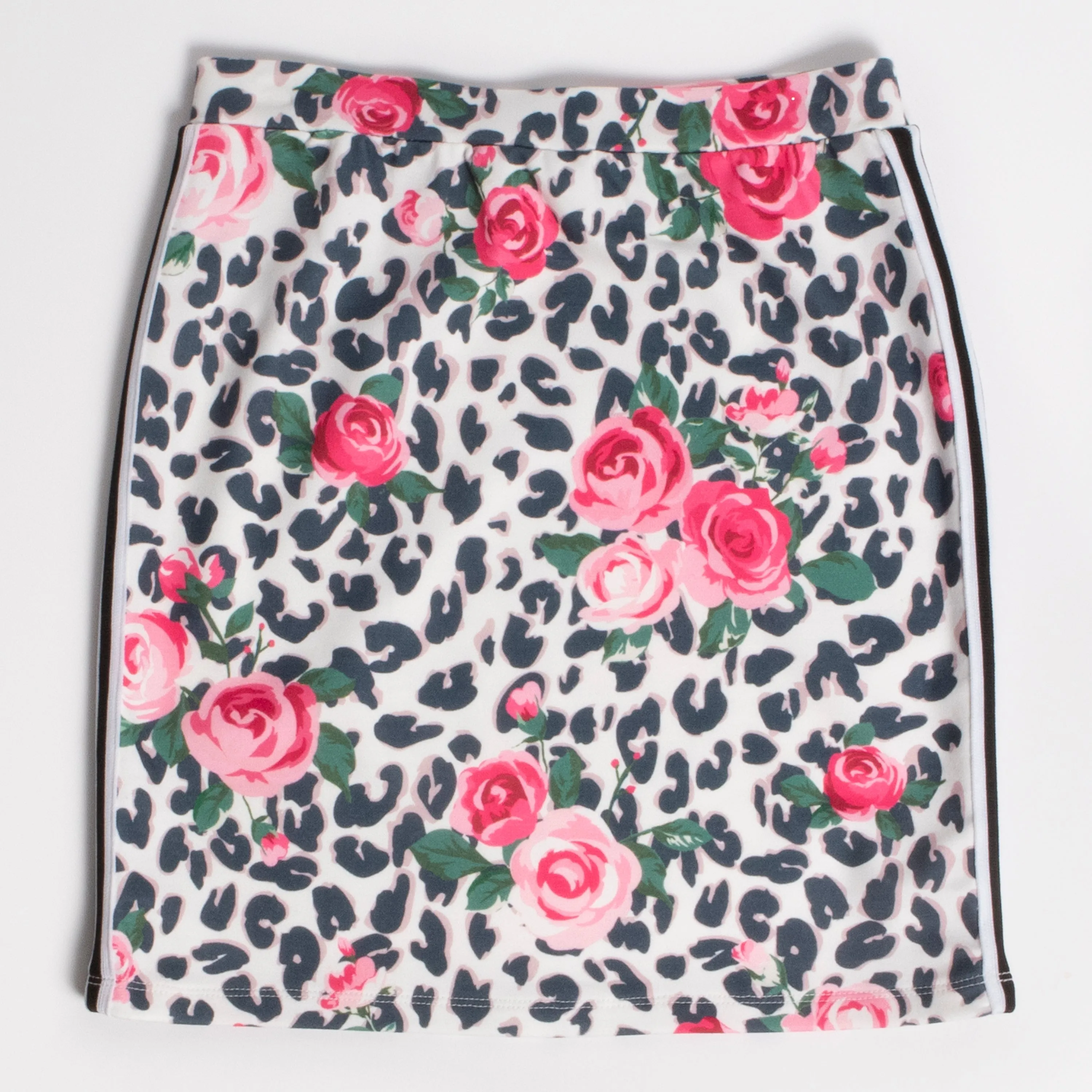 Leopard Rose Taped Skirt