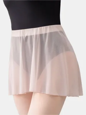 Light Mauve Pull-on Short Dance Skirt MP340