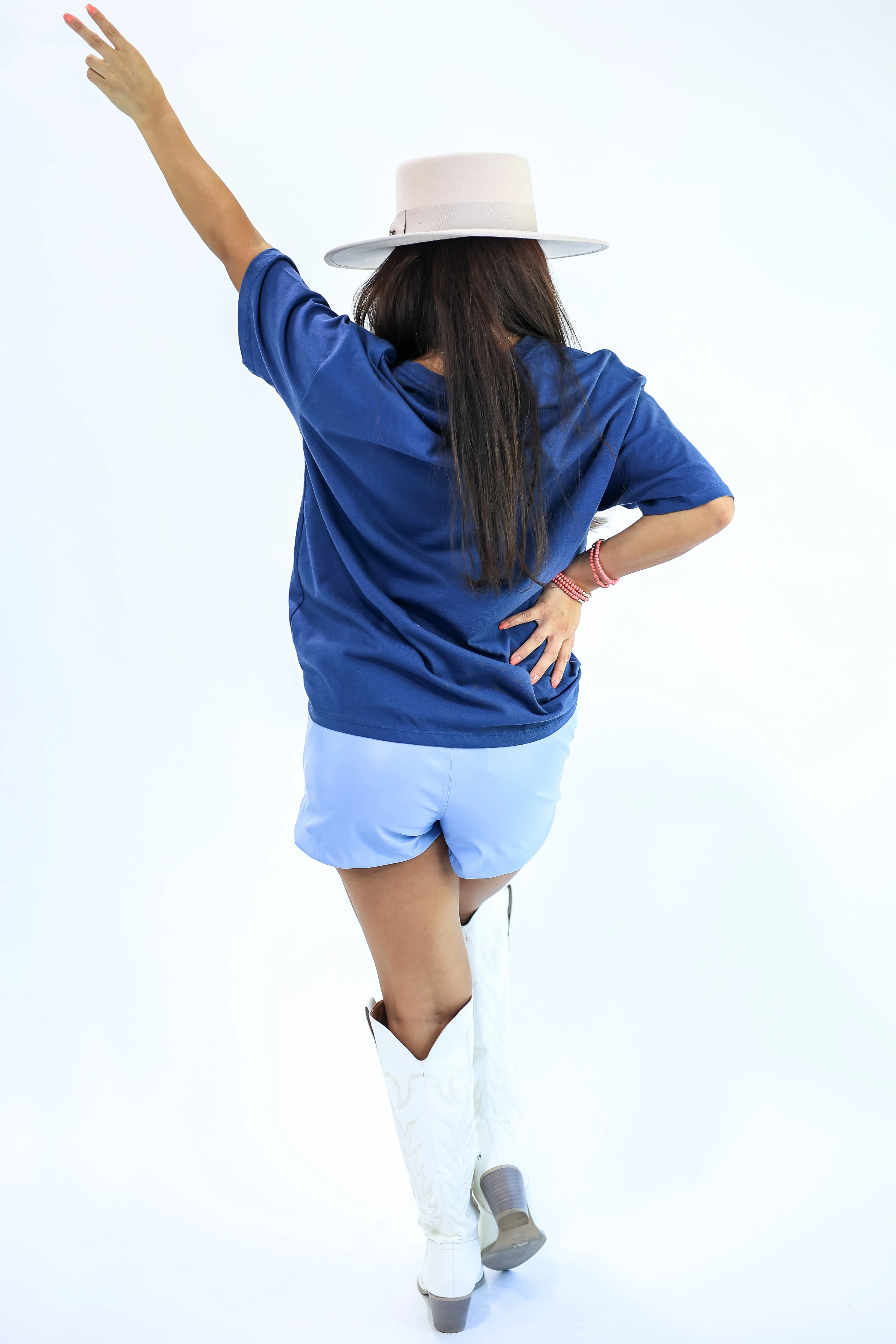 Long Live Wild West Tee in Indigo