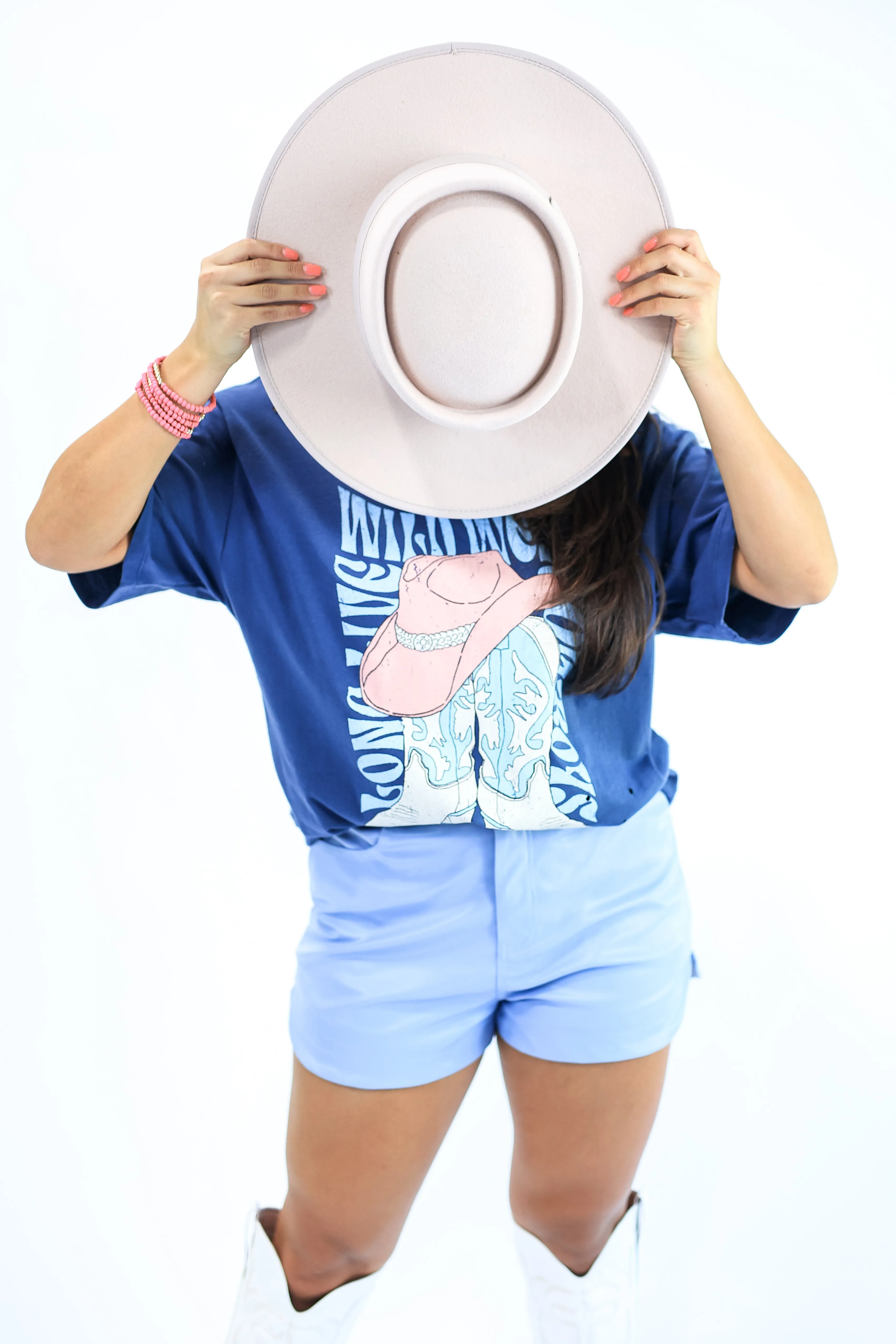 Long Live Wild West Tee in Indigo