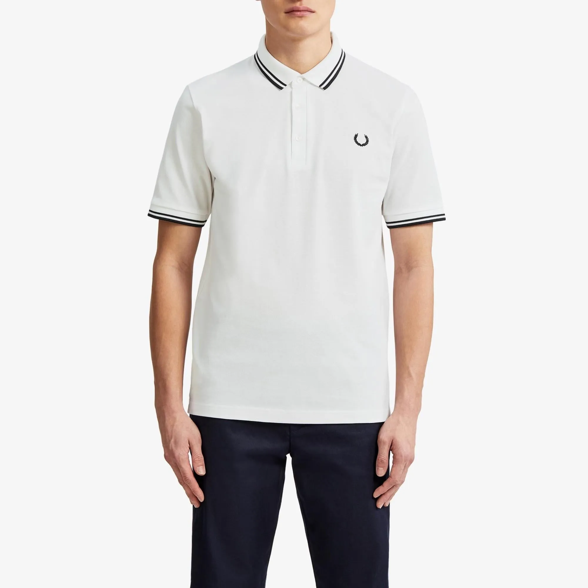 Made in Japan Polo Shirt (White   Black)