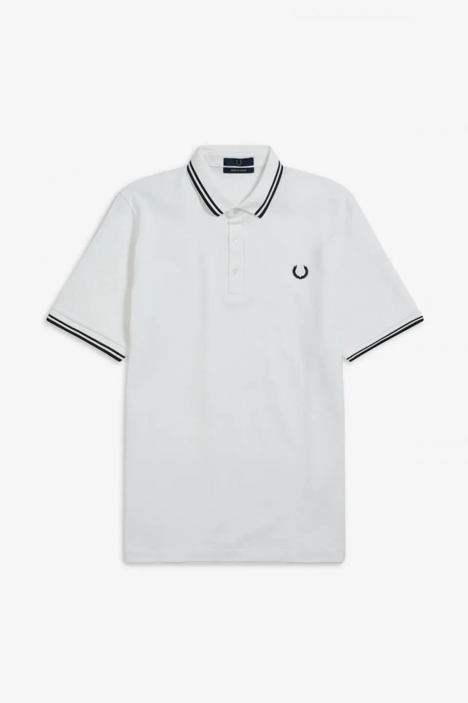 Made in Japan Polo Shirt (White   Black)