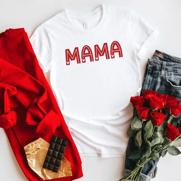 Mama Hearts Short Sleeve Graphic Tee