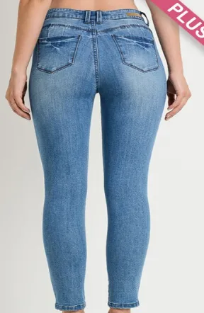 Medium Wash Distressed Denim