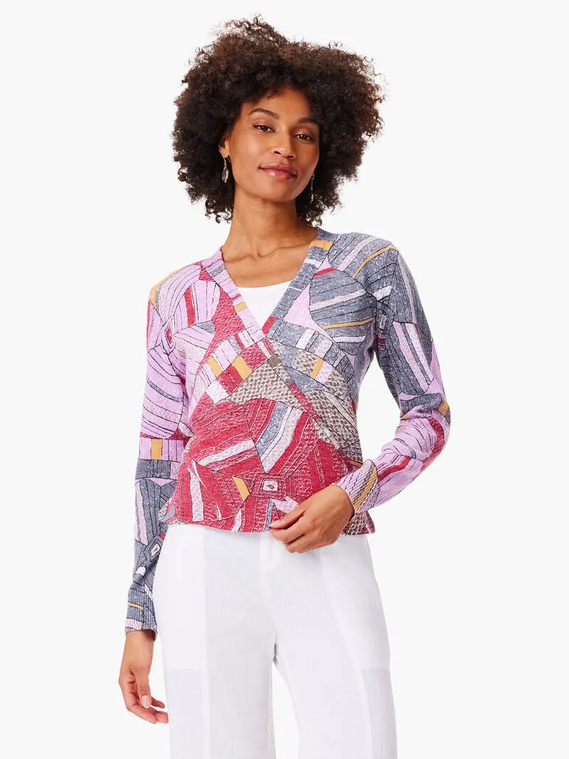 Mia Mosaic Floral 4-Way Cardigan - Nic & Zoe S241138