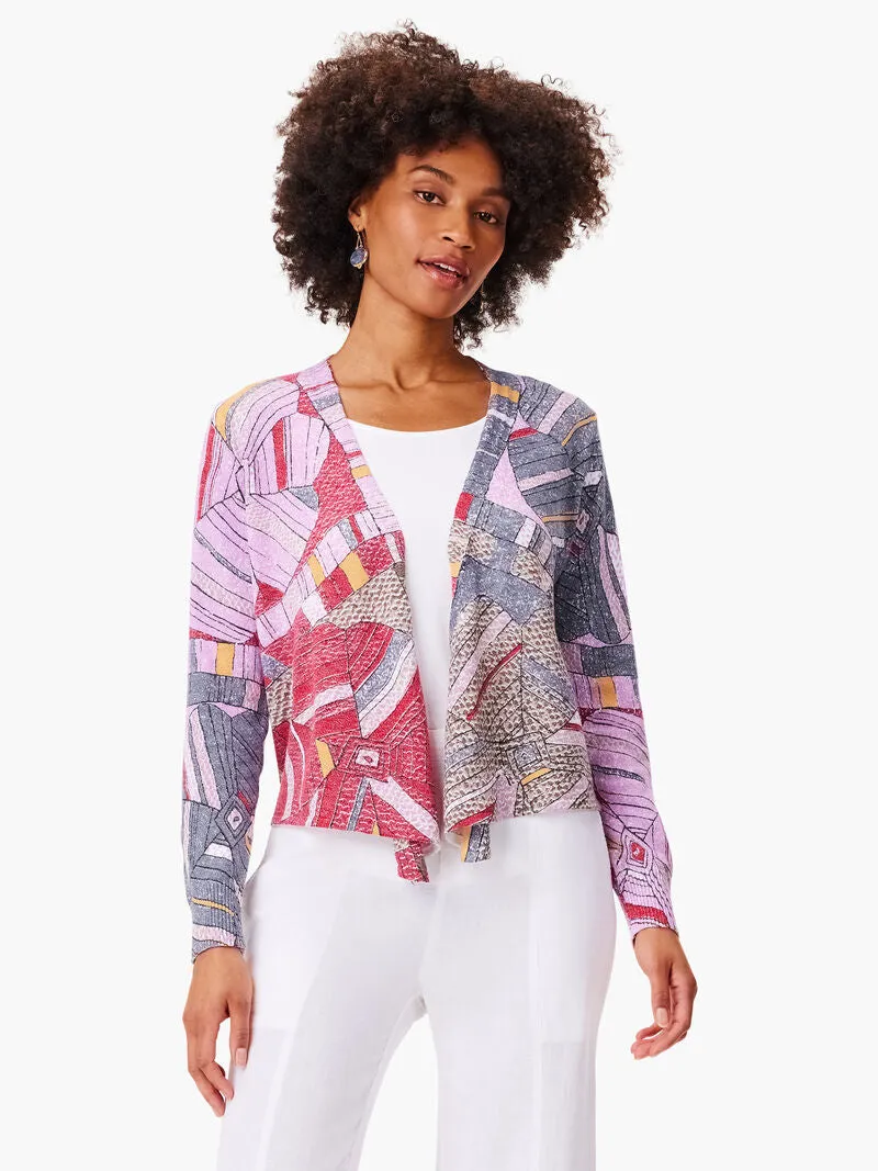 Mia Mosaic Floral 4-Way Cardigan - Nic & Zoe S241138