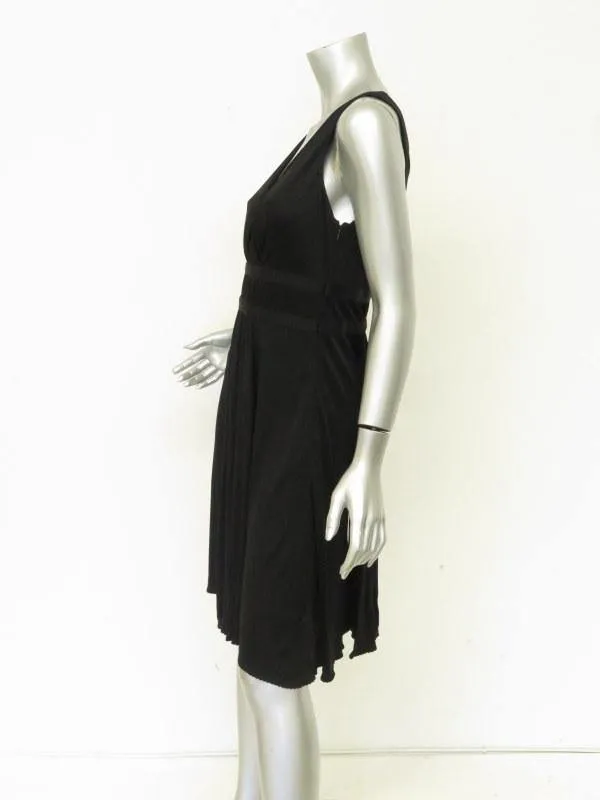 Moschino Women's Dress: Black Silk Blend Size 8, New