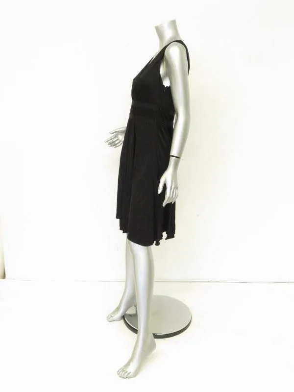 Moschino Women's Dress: Black Silk Blend Size 8, New