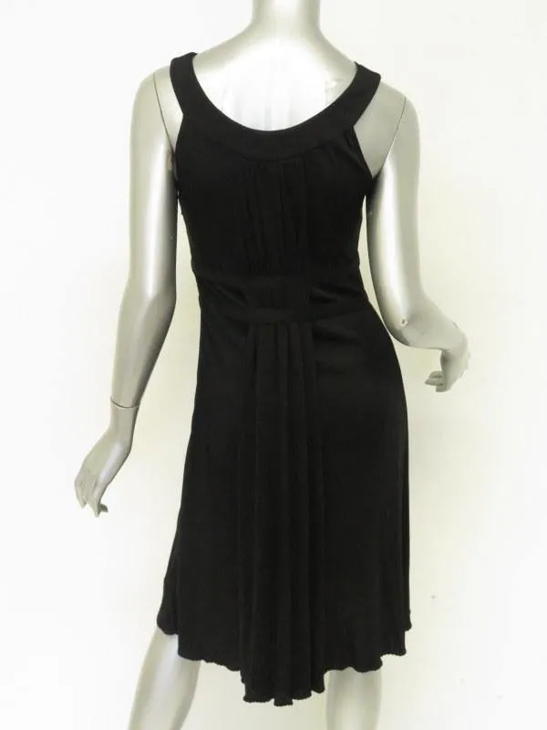 Moschino Women's Dress: Black Silk Blend Size 8, New