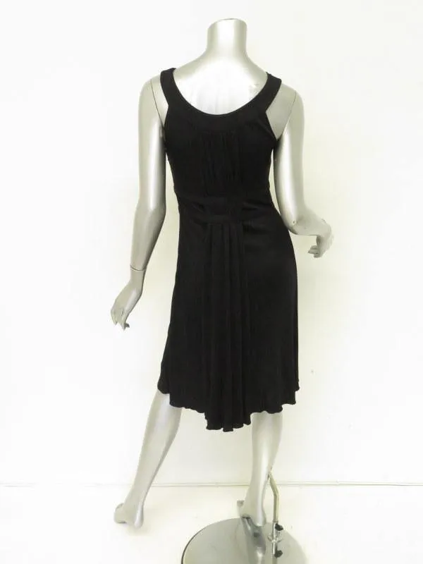 Moschino Women's Dress: Black Silk Blend Size 8, New