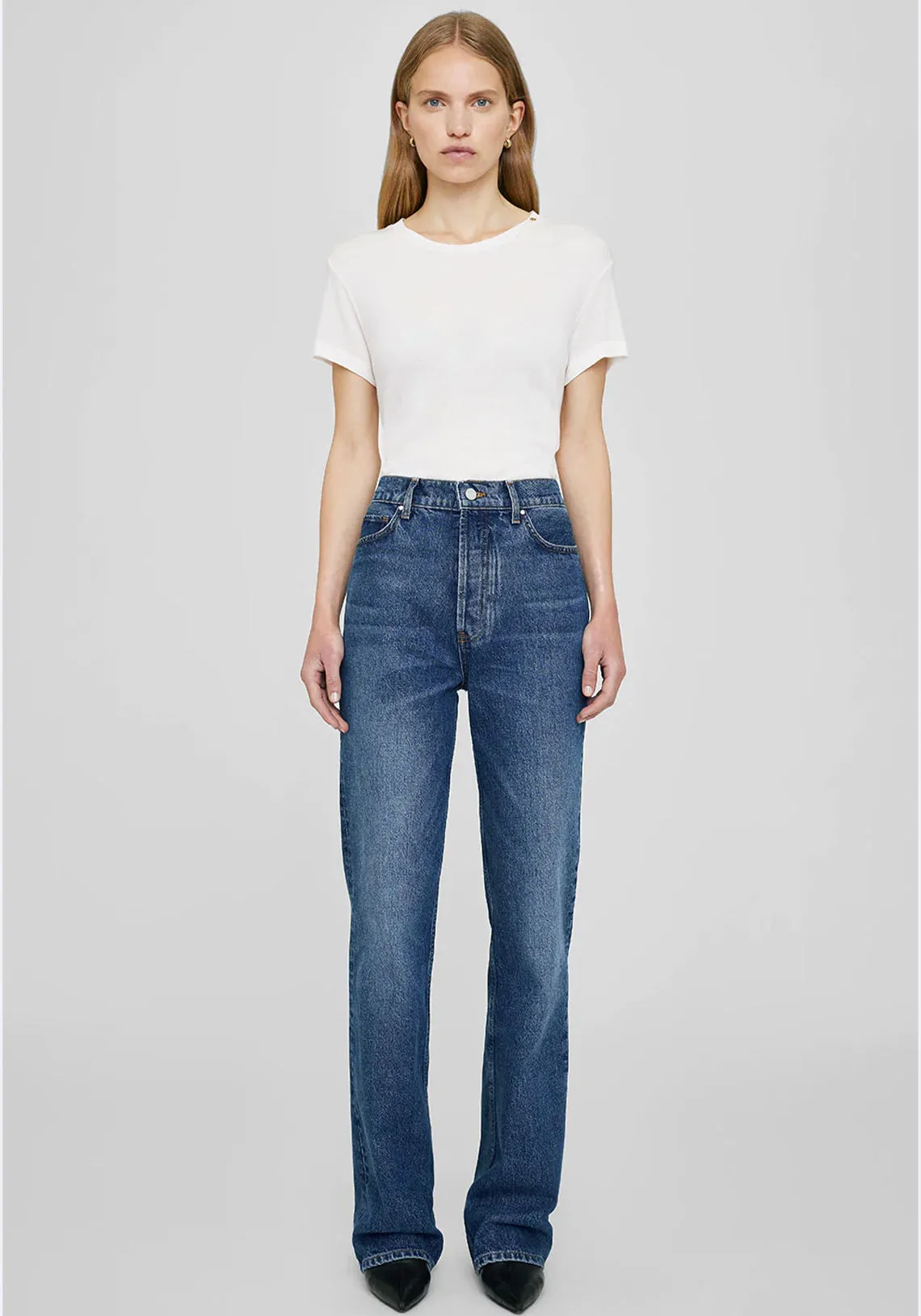 OLSEN JEAN MID INDIGO