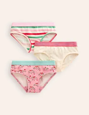 Pants 3 Pack-Pink Robins