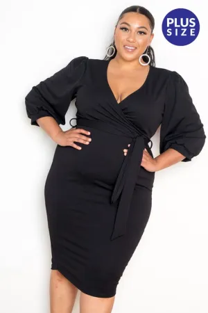 Plus Size Sexy Black Dress | Bella Chic