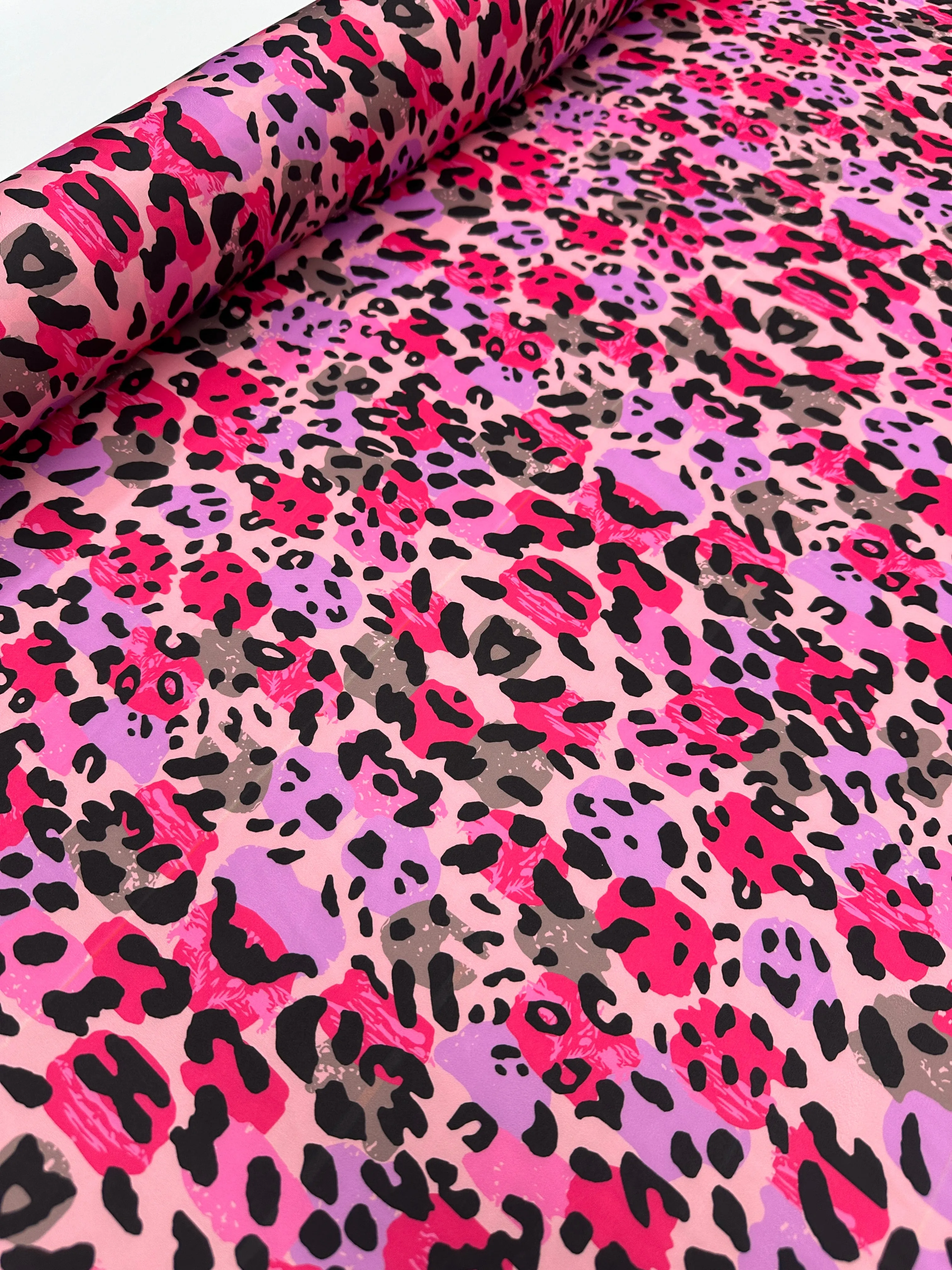 Satin Prints  - Leo Cerise