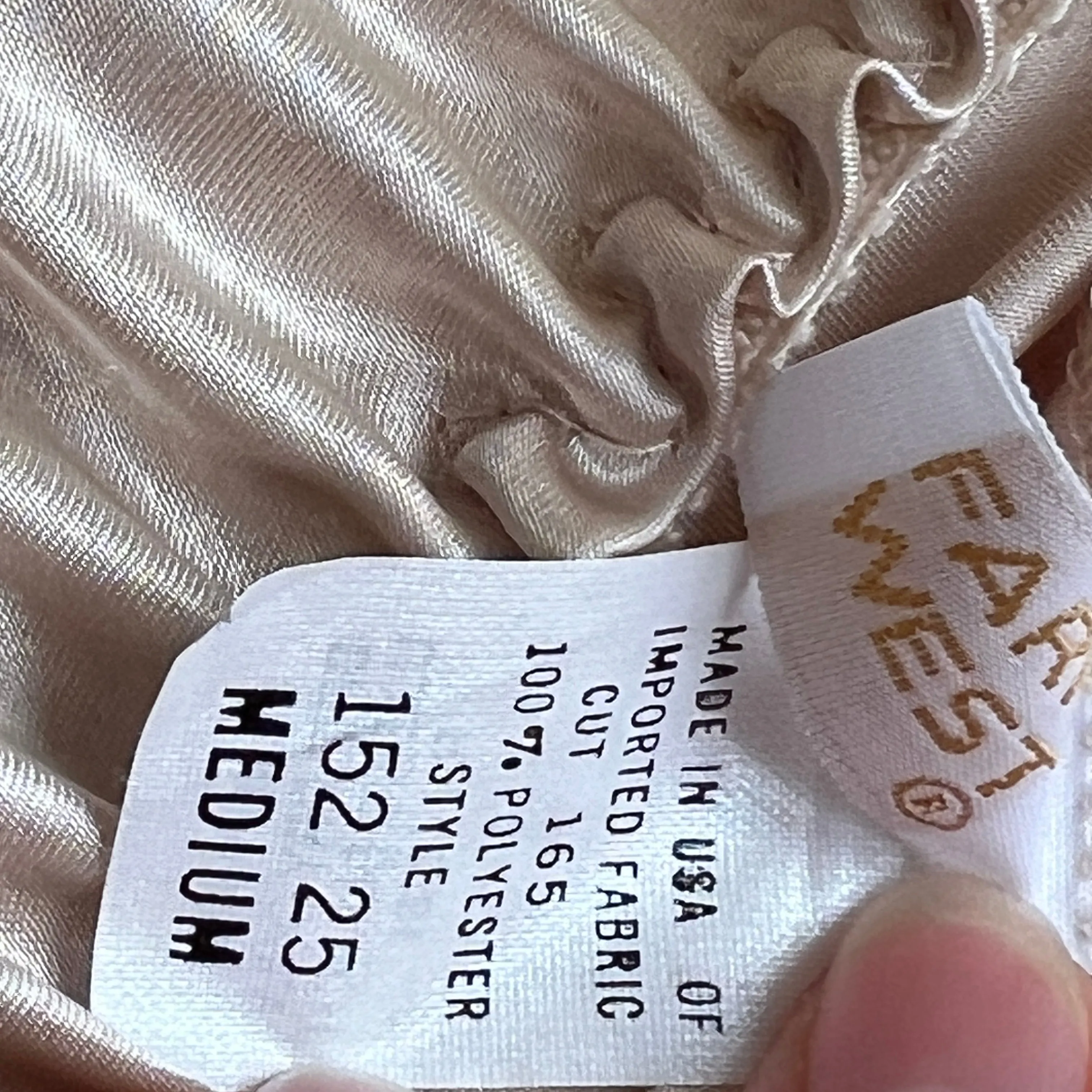 Vintage satin midi slip skirt (S/M)