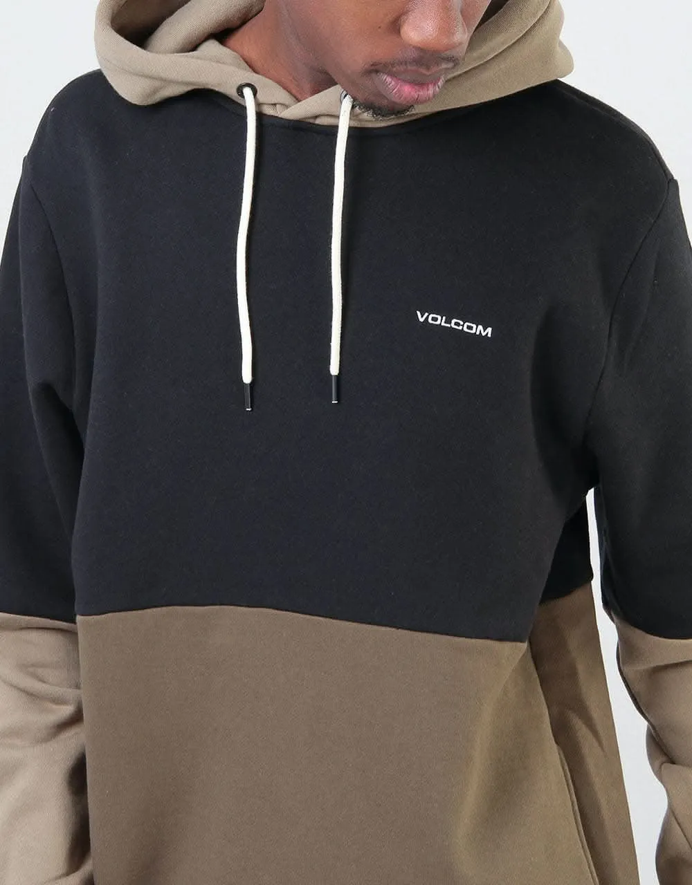 Volcom Single Stone Divided Pullover Hoodie - Military