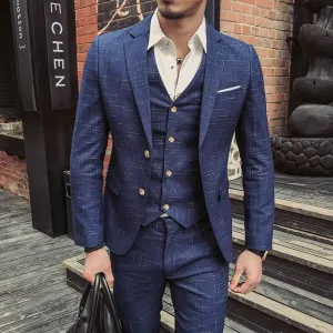 West Louis (Jacket Vest Pants) Business Formal Suit