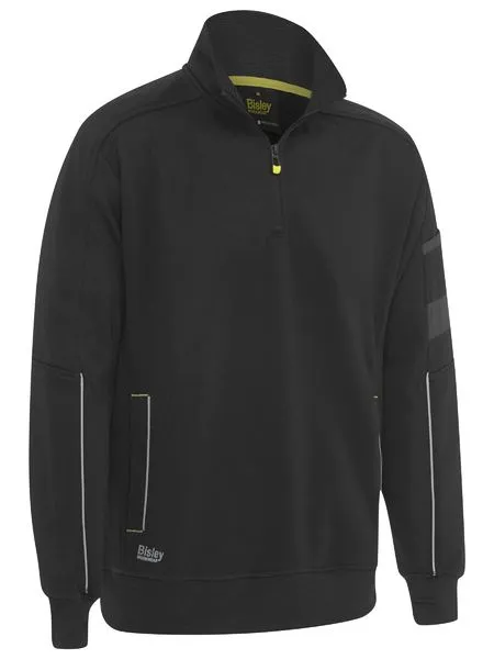 Work Fleece Hoodie With 1/4 Zip For Men