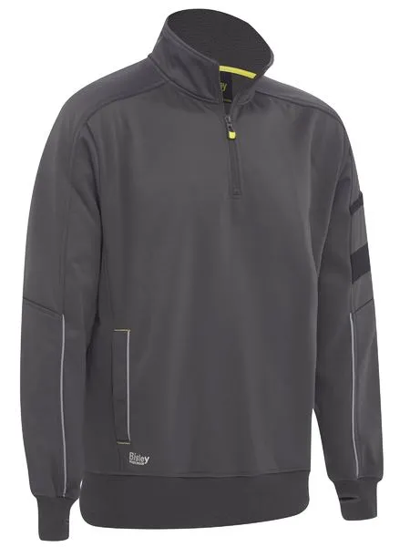 Work Fleece Hoodie With 1/4 Zip For Men
